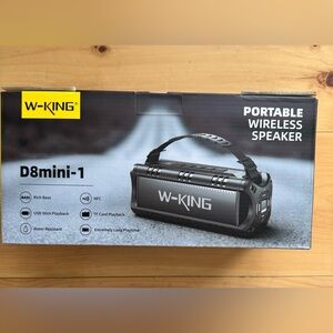 NIB W-KING Bluetooth D8 Mini Waterproof Wireless Powerful Portable Speakers
